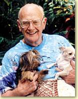 A.C. Clarke with his Dogs